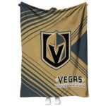 vegas golden knights diagonal stripes tan blanket best selling