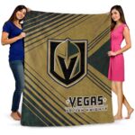 vegas golden knights diagonal stripes tan blanket best selling
