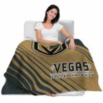 vegas golden knights diagonal stripes tan blanket best selling