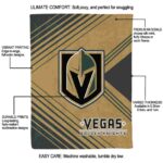 vegas golden knights diagonal stripes tan blanket best selling