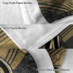 vegas golden knights diagonal stripes tan blanket best selling