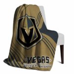 vegas golden knights diagonal stripes tan blanket best selling
