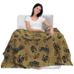 vegas golden knights diehard fans tan blanket best selling