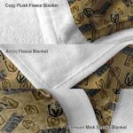 vegas golden knights diehard fans tan blanket best selling