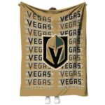 vegas golden knights fan pride tan blanket best selling