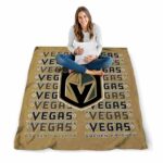 vegas golden knights fan pride tan blanket best selling