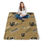 vegas golden knights fan spirit tan blanket best selling