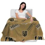 vegas golden knights fan spirit tan blanket best selling