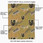 vegas golden knights fan spirit tan blanket best selling