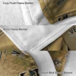 vegas golden knights fan spirit tan blanket best selling