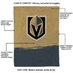 vegas golden knights gradient dots tan blanket best selling