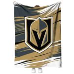 vegas golden knights paint streaks tan white blanket best selling