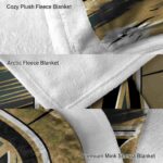 vegas golden knights paint streaks tan white blanket best selling