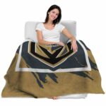 vegas golden knights splatter effect tan blanket best selling
