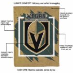 vegas golden knights splatter effect tan blanket best selling