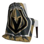 vegas golden knights splatter effect tan blanket best selling