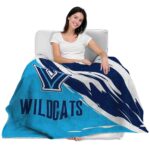 villanova wildcats brushstrokes navy white blanket latest model
