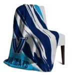 villanova wildcats brushstrokes navy white blanket top rated