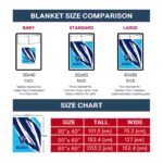 villanova wildcats brushstrokes navy white blanket trendy