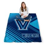 villanova wildcats diagonal stripes navy blanket best selling