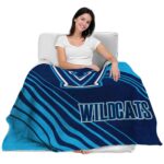 villanova wildcats diagonal stripes navy blanket best selling