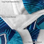 villanova wildcats diagonal stripes navy blanket best selling