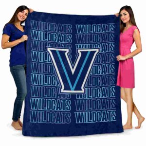 villanova wildcats fan pride navy blanket fashion forward