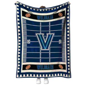 villanova wildcats football field navy blanket best selling