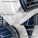 villanova wildcats football field navy blanket best selling
