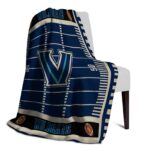villanova wildcats football field navy blanket best selling