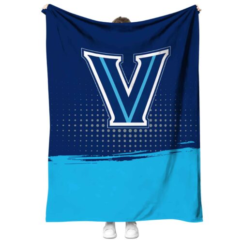 villanova wildcats gradient dots navy blanket best selling