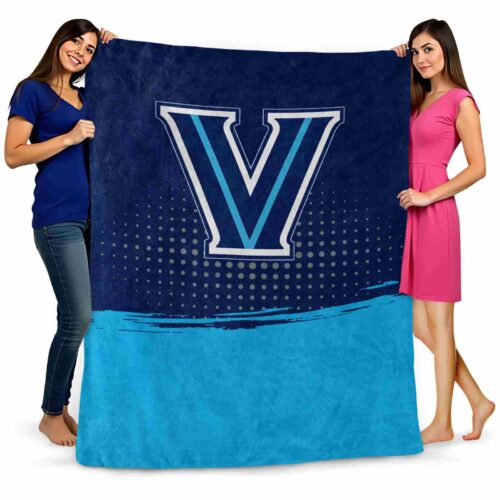 villanova wildcats gradient dots navy blanket fashion forward