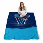 villanova wildcats gradient dots navy blanket high quality