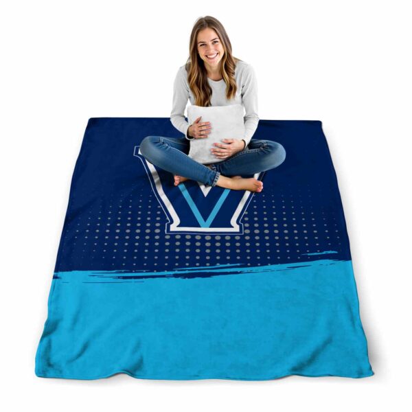 villanova wildcats gradient dots navy blanket high quality