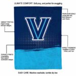 villanova wildcats gradient dots navy blanket new arrival