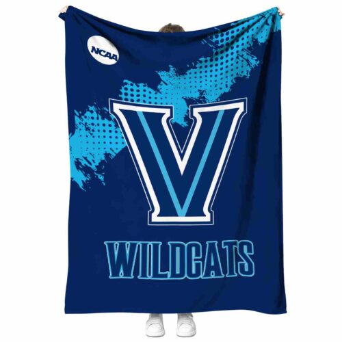 villanova wildcats grunge texture navy blanket best selling