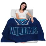 villanova wildcats grunge texture navy blanket best selling