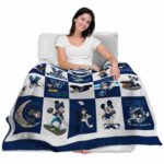 villanova wildcats mickey minnie navy white blanket latest model