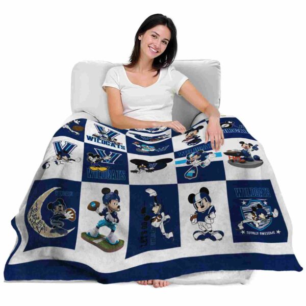 villanova wildcats mickey minnie navy white blanket latest model
