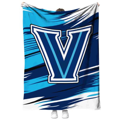 villanova wildcats paint streaks navy white blanket best selling