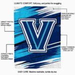 villanova wildcats paint streaks navy white blanket new arrival