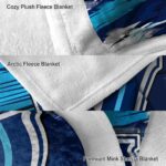 villanova wildcats paint streaks navy white blanket premium grade