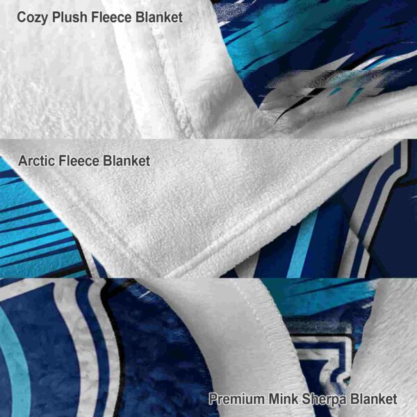 villanova wildcats paint streaks navy white blanket premium grade