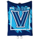Villanova Wildcats Splatter Effect Navy Blanket 1 villanova wildcats splatter effect navy blanket best selling