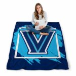 villanova wildcats splatter effect navy blanket best selling