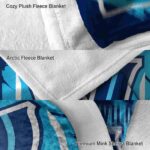 villanova wildcats splatter effect navy blanket best selling