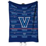 villanova wildcats striped pattern navy blanket best selling