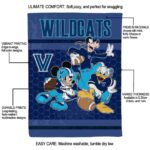 villanova wildcats three musketeers navy blanket best selling