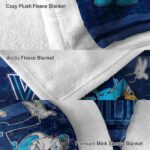 villanova wildcats three musketeers navy blanket best selling