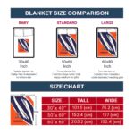 virginia cavaliers brushstrokes blue white blanket best selling